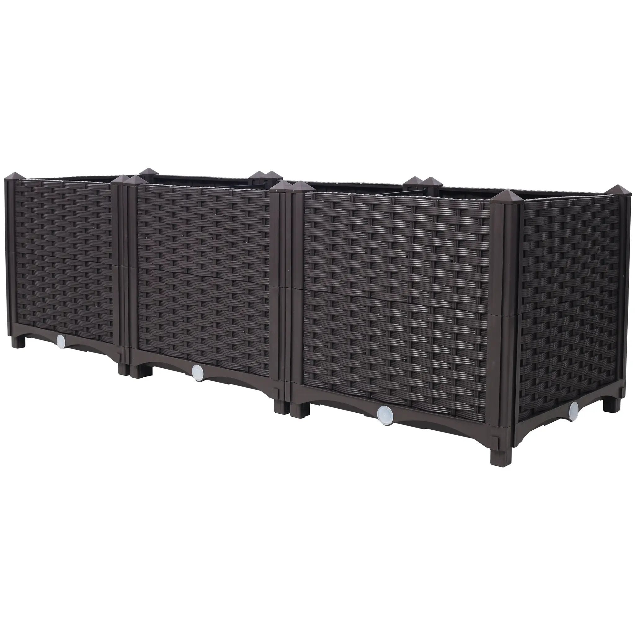Deep Raised Garden Bed Plastic Planter Boxes by HouseOfZazla