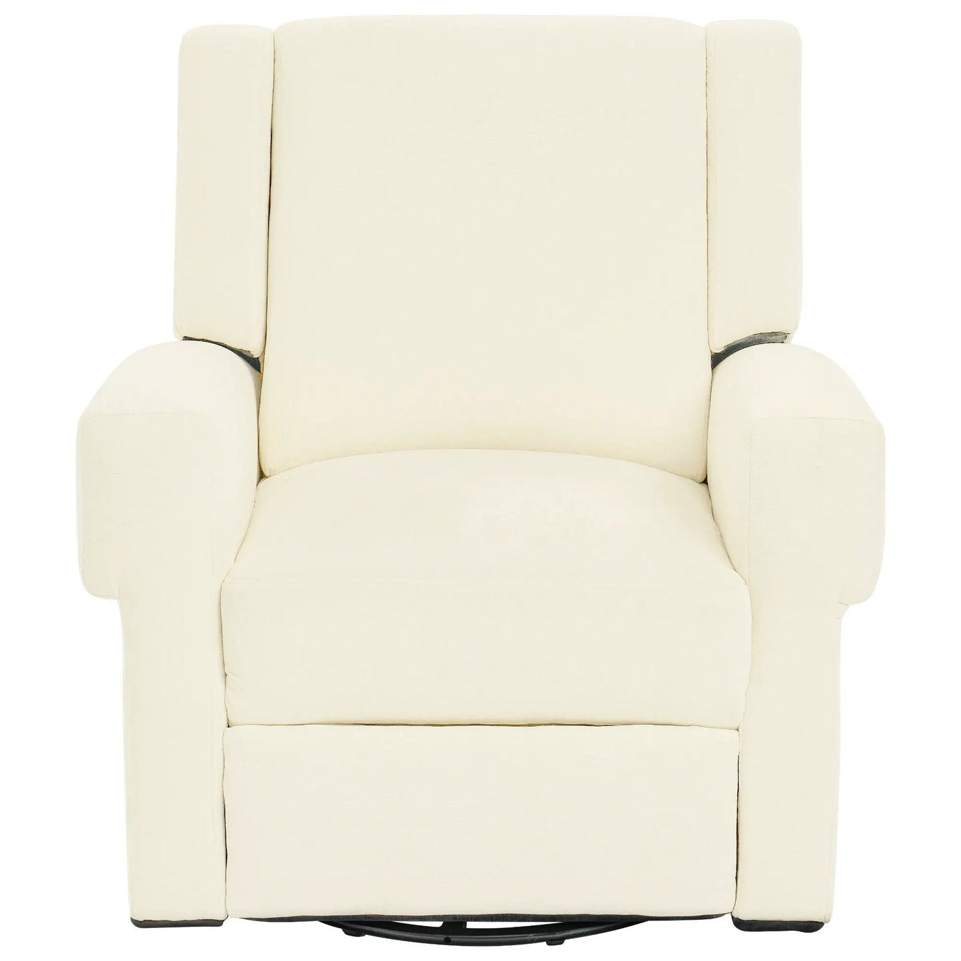 Manual Recliner Chair With Swivel Rocker Function, Dual Recline Angles by HouseOfZazla