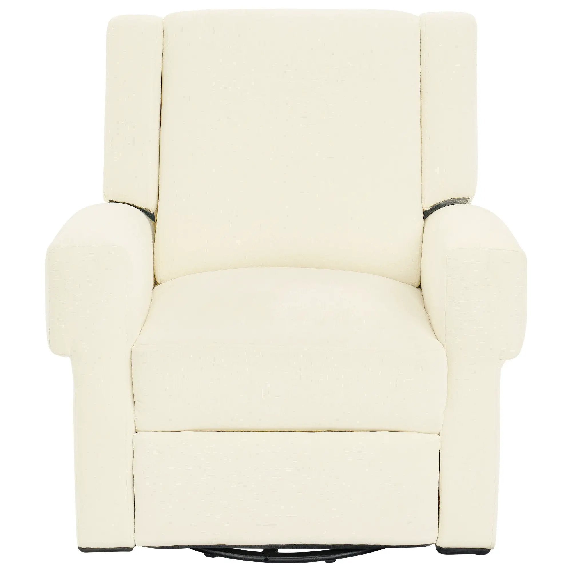 Manual Recliner Chair With Swivel Rocker Function, Dual Recline Angles by HouseOfZazla