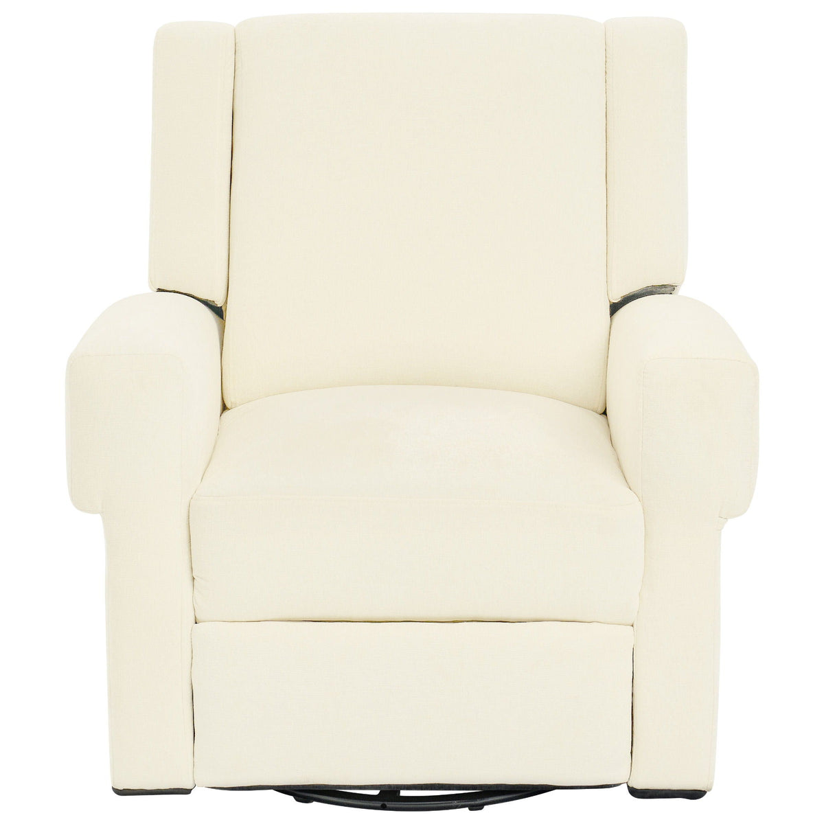 Manual Recliner Chair with Swivel Rocker and Dual Recline - White or Light Brown, photo 2 of 8