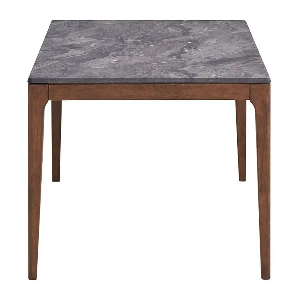Bevis - Dining Table - Engineered Stone Top & Walnut by Unique Piece Furniture
