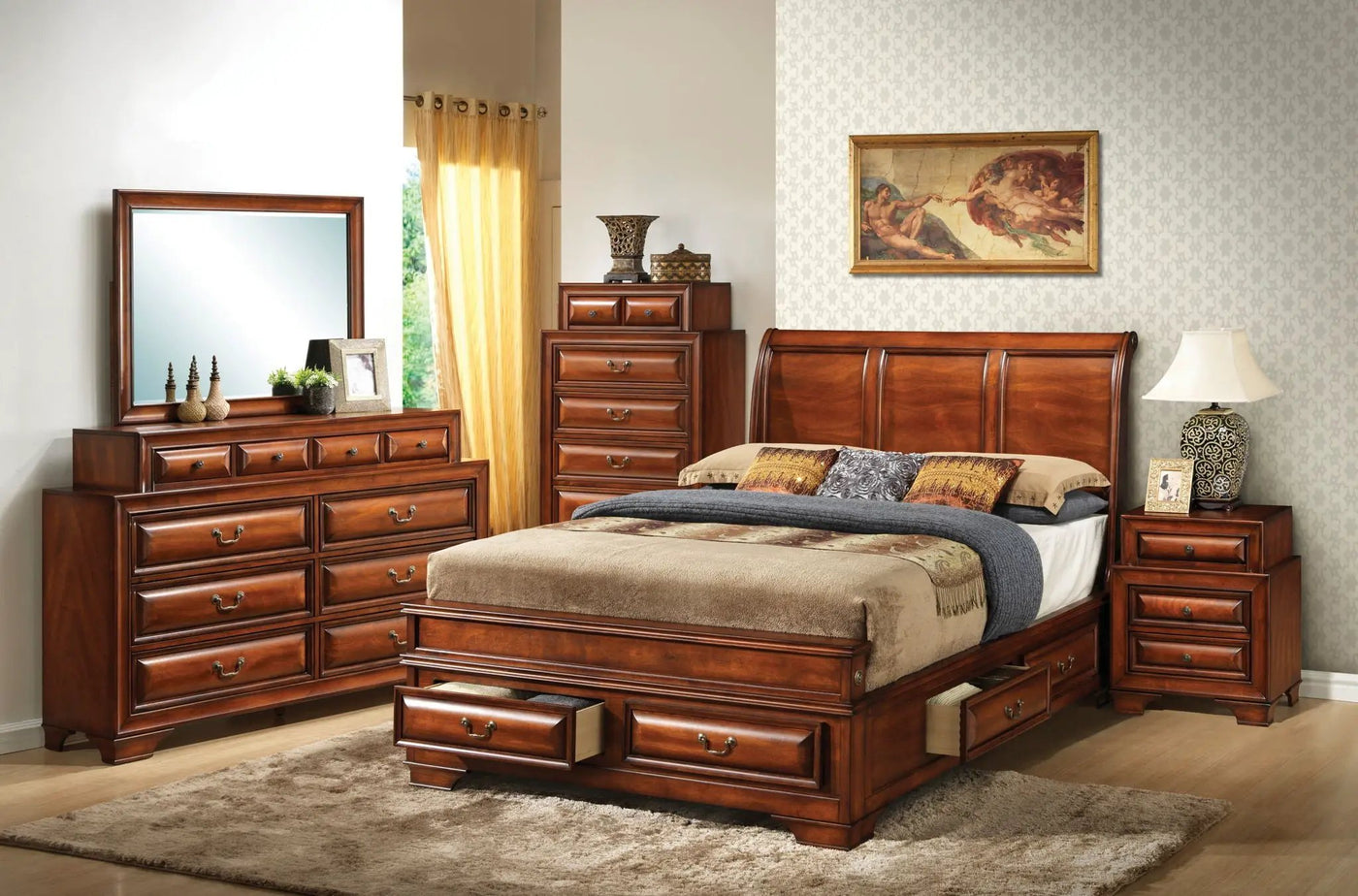 Dovetailed Drawers Storage Bed by HouseOfZazla
