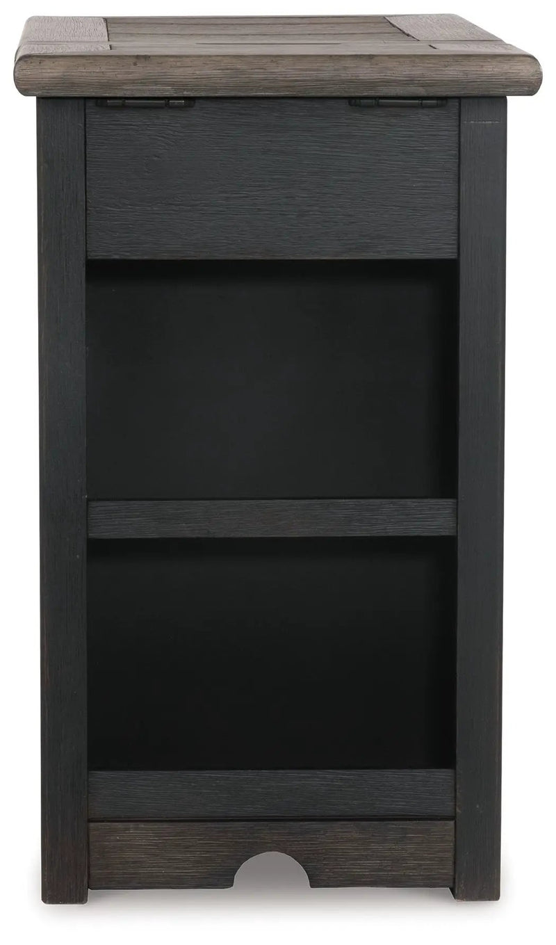 Tyler Creek - Chair Side End Table - Grayish Brown / Black by Unique Piece Furniture