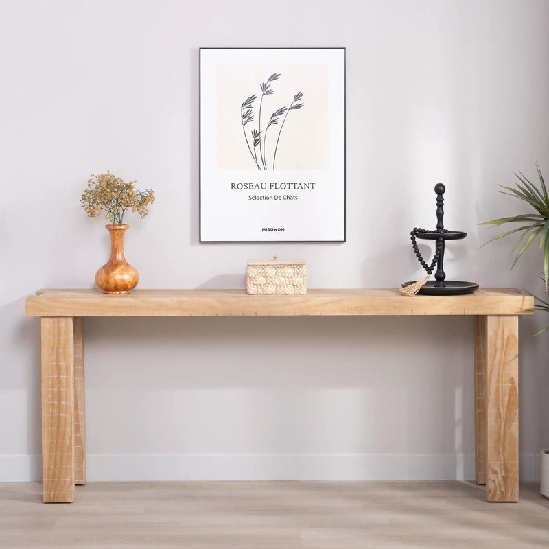 Console Table, Entryway Table With Design, Long Narrow Sofa Table For Living Room - Multi