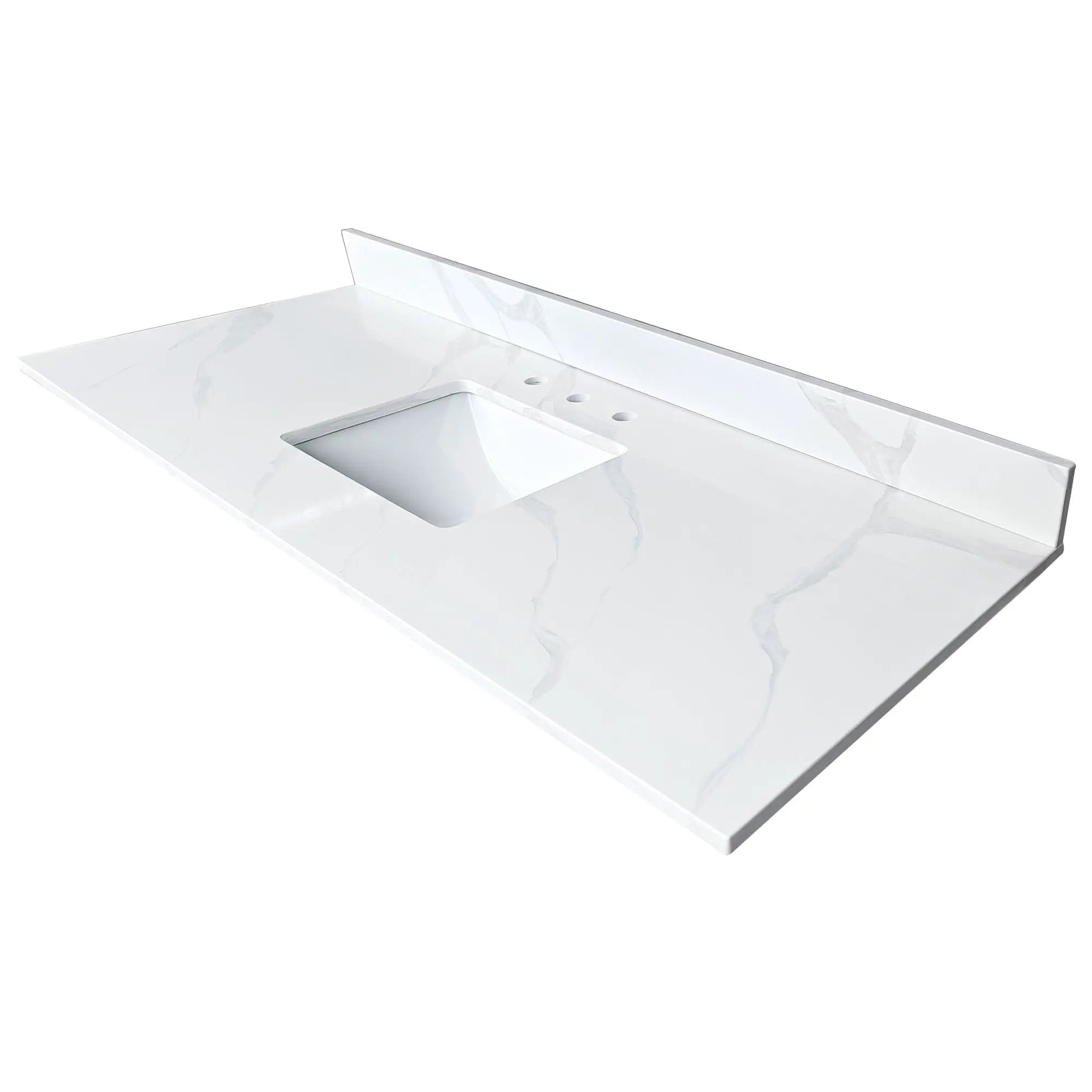 61-Inch Quartz Bathroom Vanity Top by HouseOfZazla