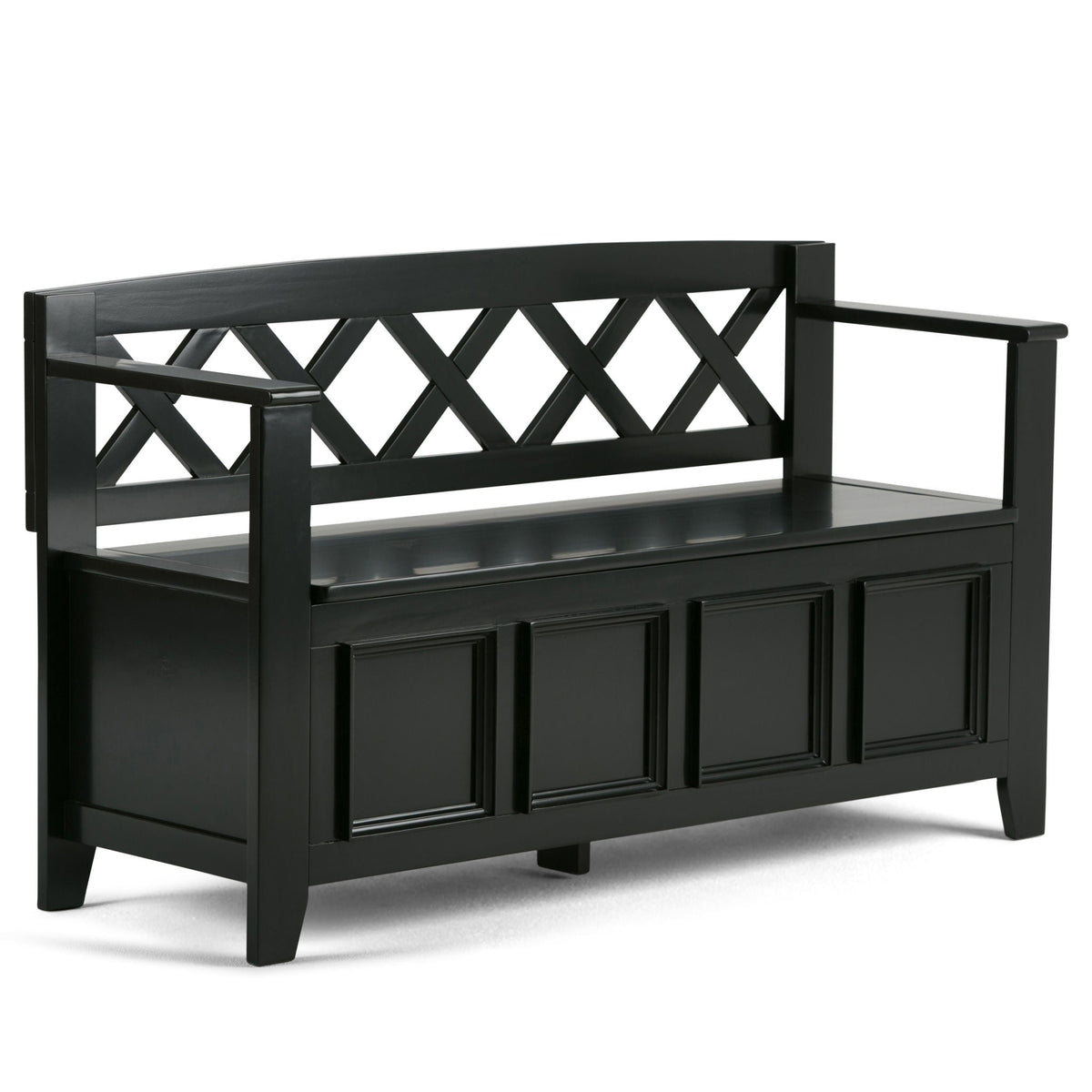 Solid Wood Entryway Storage Bench with Lift-Top Storage - Amherst, photo 6 of 40
