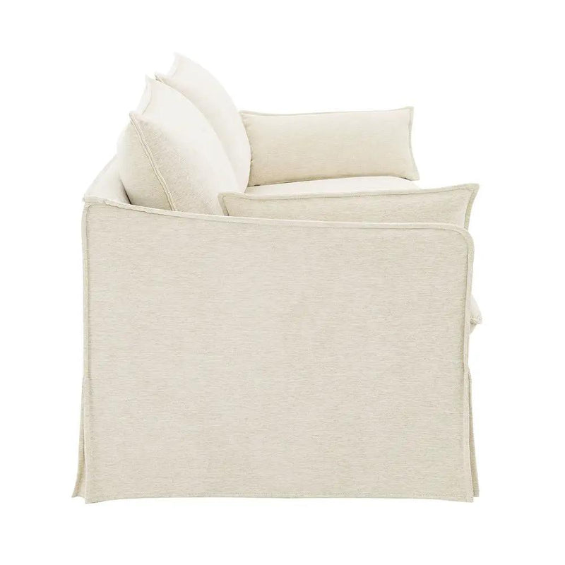 Shane - Sofa With 2 Pillows - Beige Linen by Unique Piece Furniture