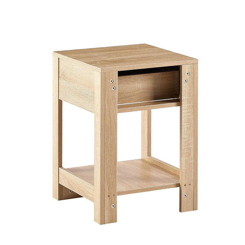 15.75" Rattan End Table With Drawer, Modern Nightstand, Side Table For Living Room, Bedroom by HouseOfZazla