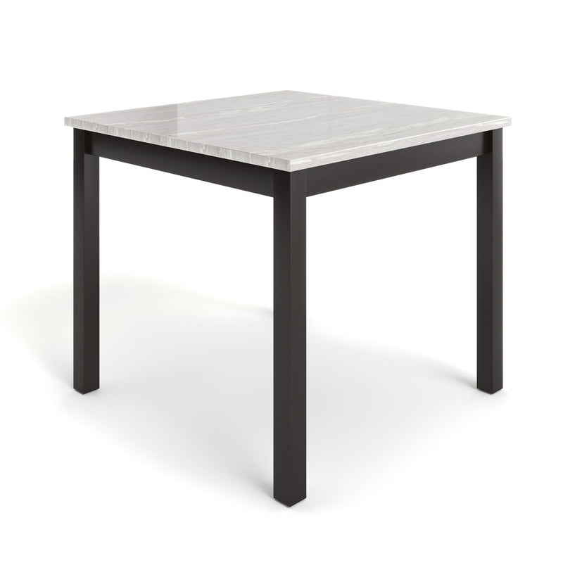Espresso/White 5 Piece Bar Table and Stools Set with Solid Wood Build, photo 7 of 8