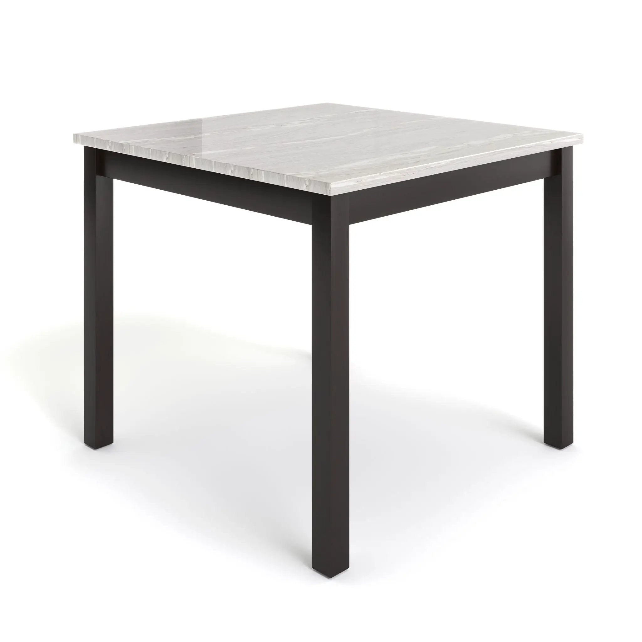 Leon - Bar Table And 4 Bar Stools - Espresso / White by HouseOfZazla