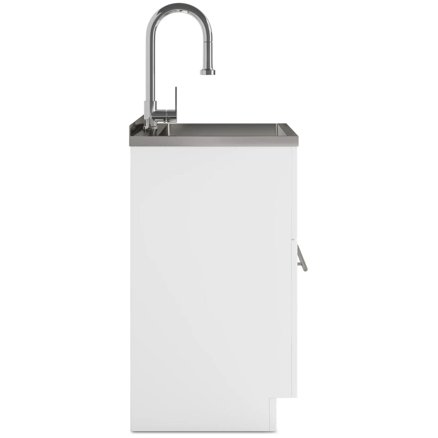 Metro - Laundry Cabinet & Faucet And Stainless Steel Sink by HouseOfZazla