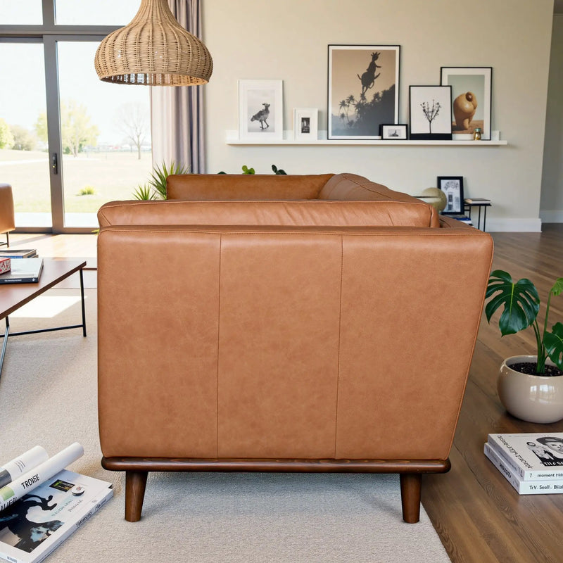 Phoenix Leather Sofa by HouseOfZazla