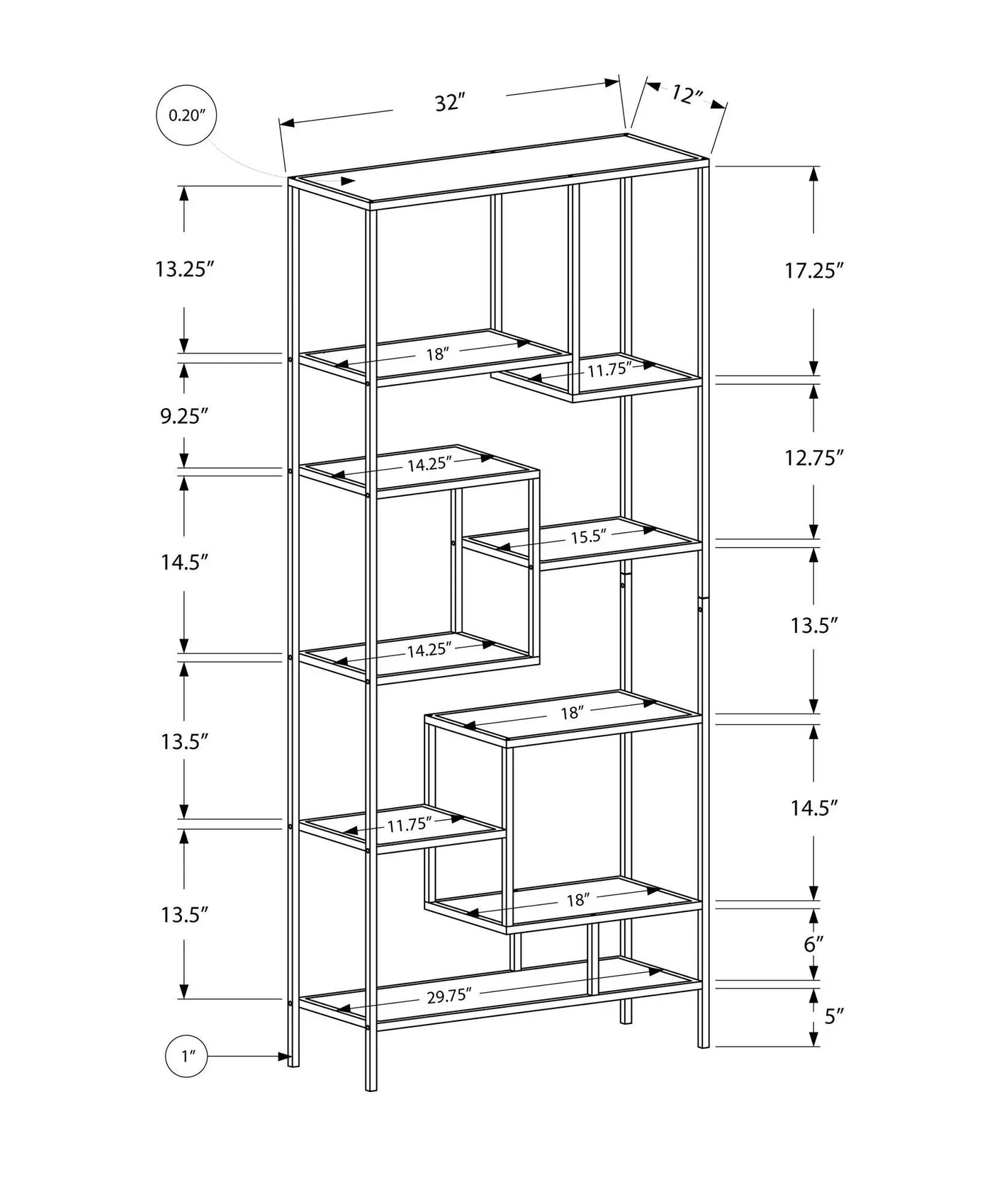 Bookshelf, Bookcase, Etagere For Office - Contemporary & Modern by HouseOfZazla