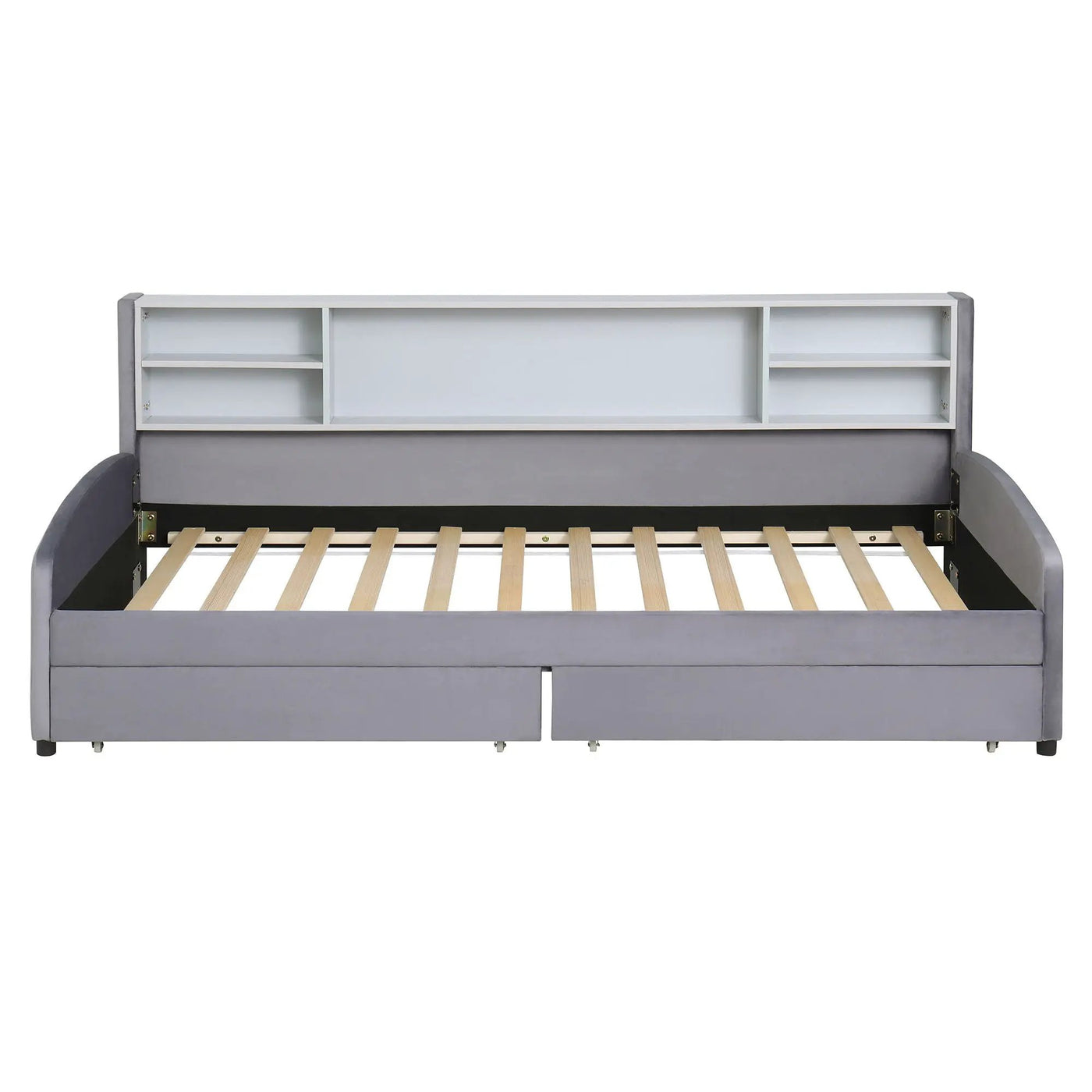 Luxurious Upholstered Platform Bed With Storage Drawers by HouseOfZazla