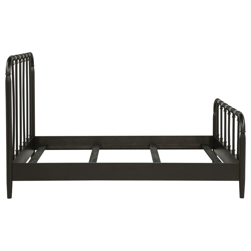 Rocco All Wood Water Pipe Open Frame Full Bed Dark Bronze by Unique Piece Furniture