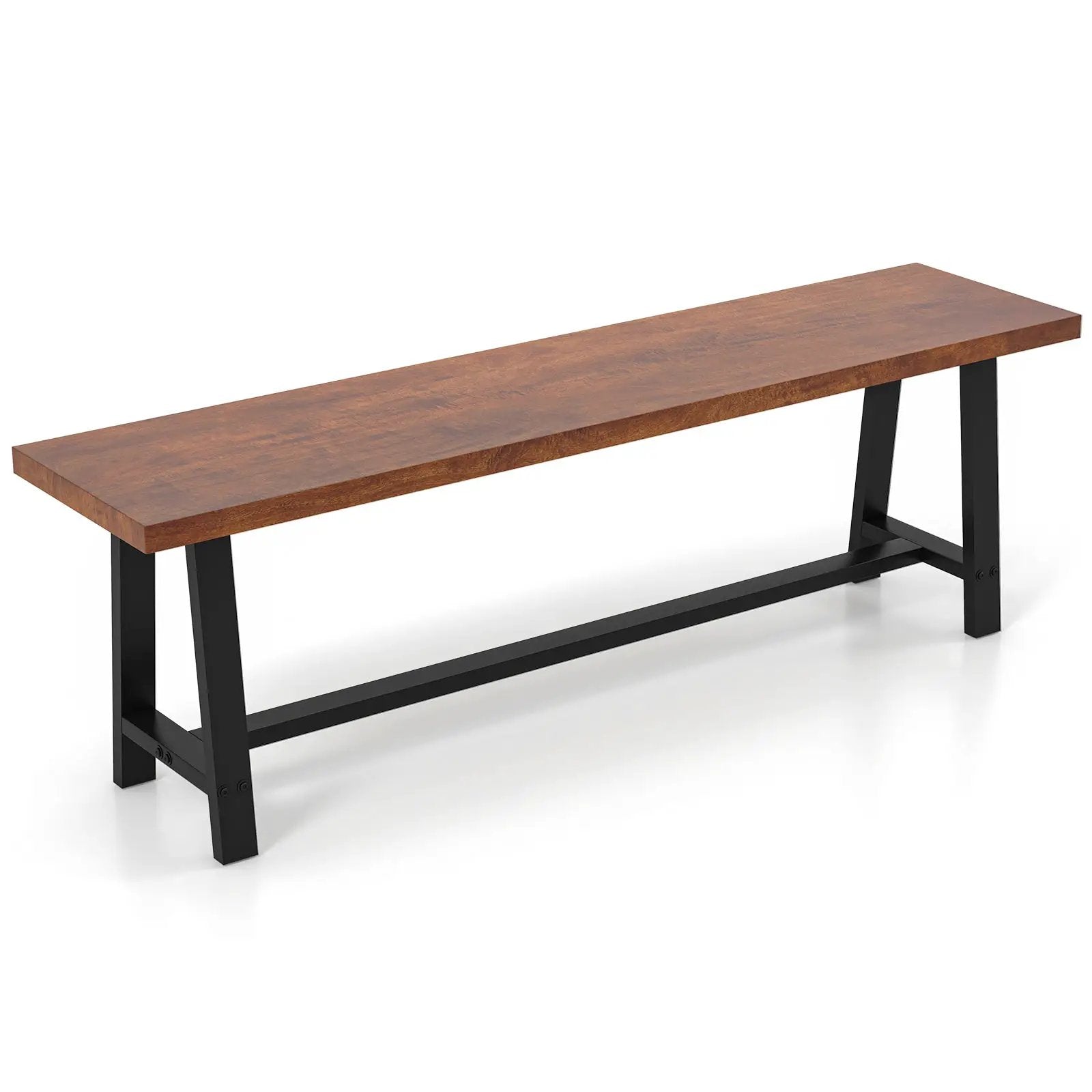 40 Inch Dining Bench 2 Person Entryway Shoe Bench with Metal Frame by DirectDeals