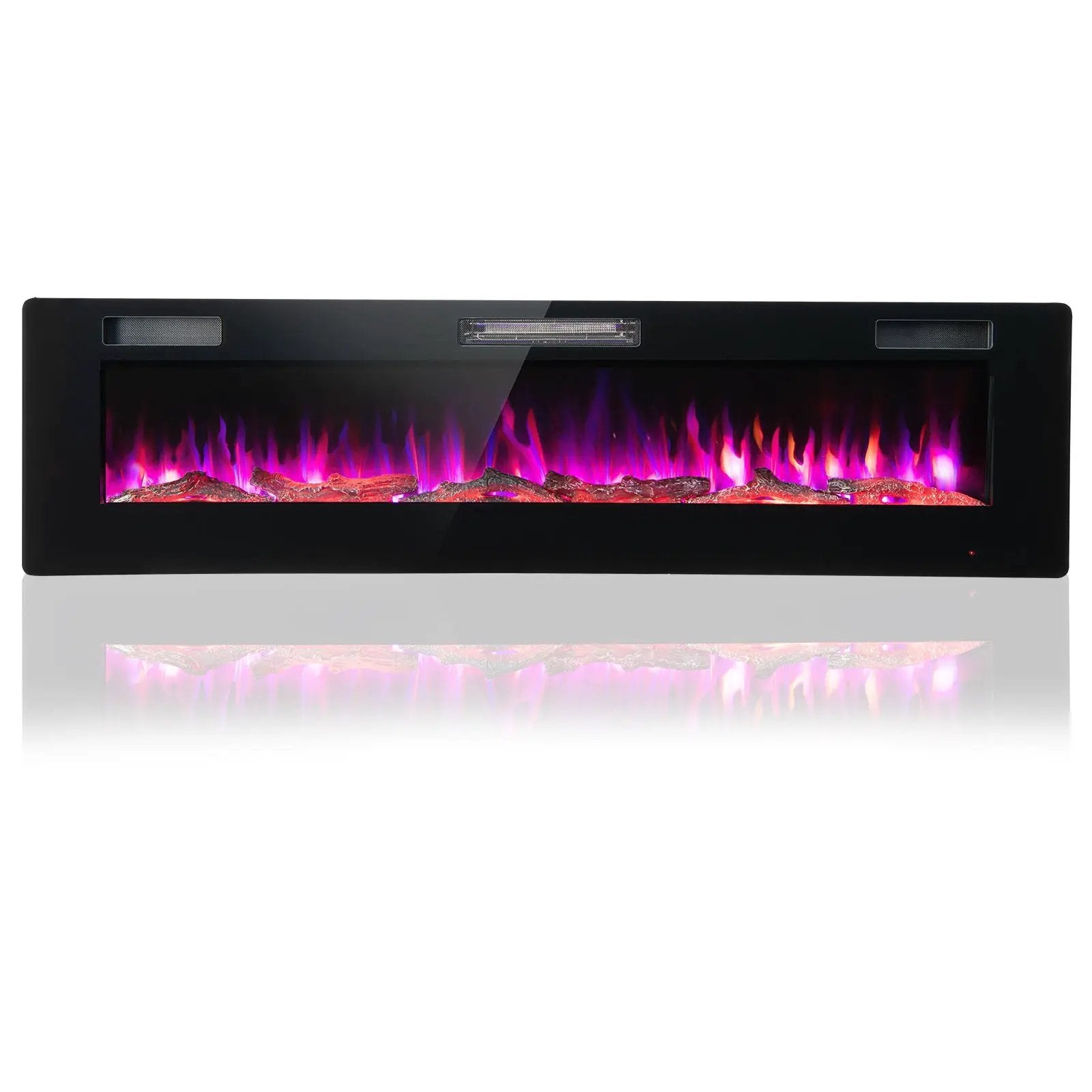 60 Inches Ultra-thin Electric Fireplace with Remote Control and Timer Function by DirectDeals