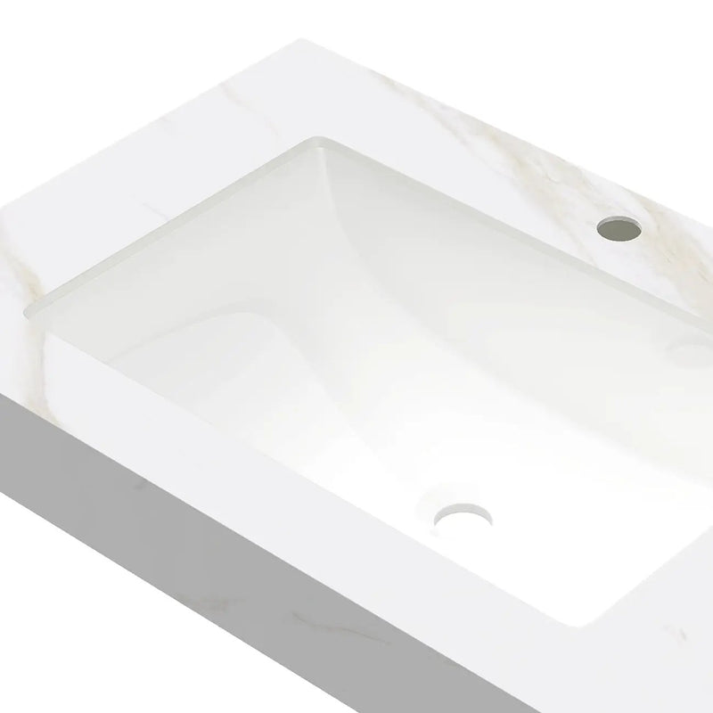 30" Calacatta Bathroom Vanity by HouseOfZazla