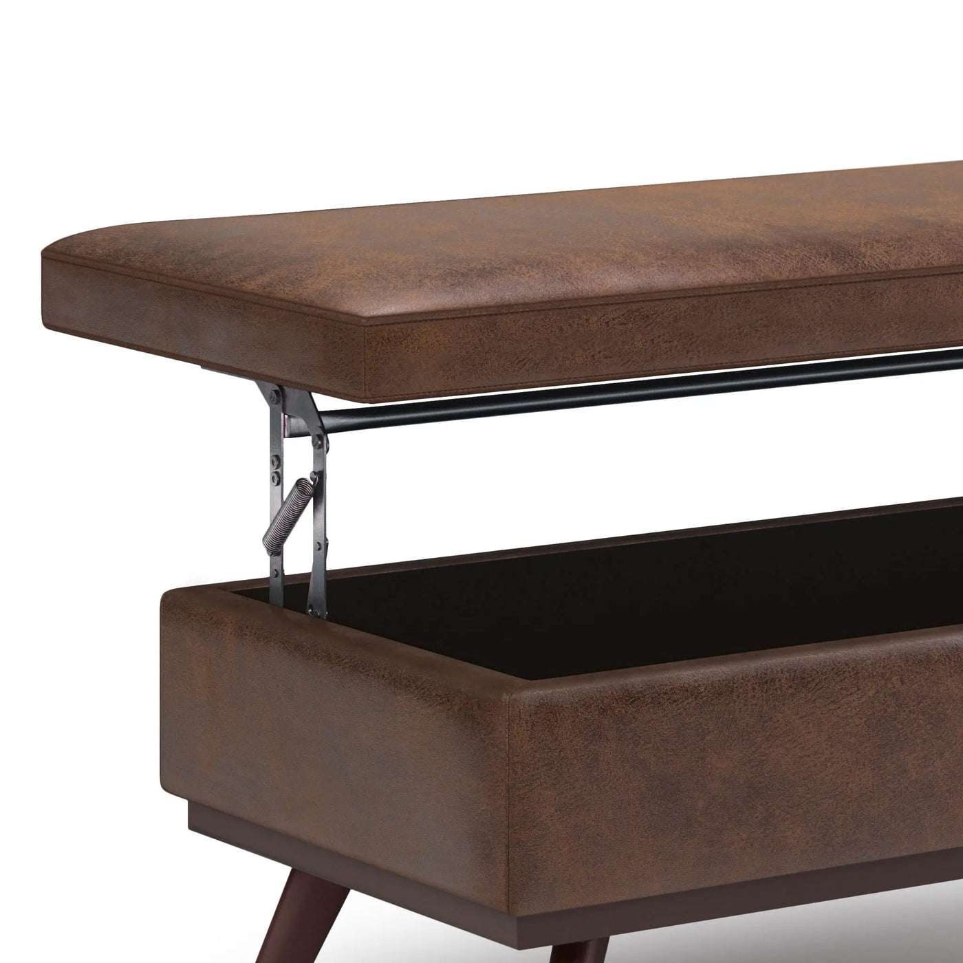 Owen - Lift Top Large Coffee Table Storage Ottoman, Mid Century Style by HouseOfZazla