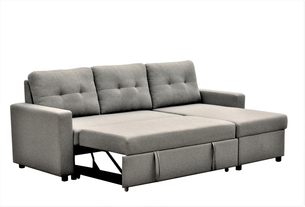 Convertible L Shaped Sectional Sleeper Sofa Bed, Saving Pull Out Couch, photo 11 of 23