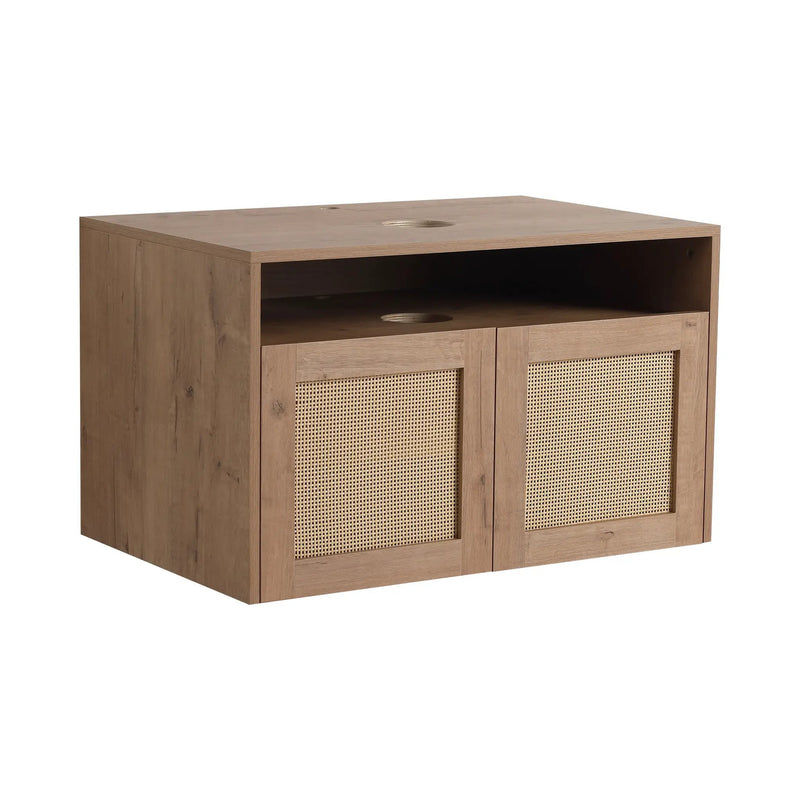 30" Bathroom Cabinet, 2-Soft Close Door, Float Mounting Design by HouseOfZazla