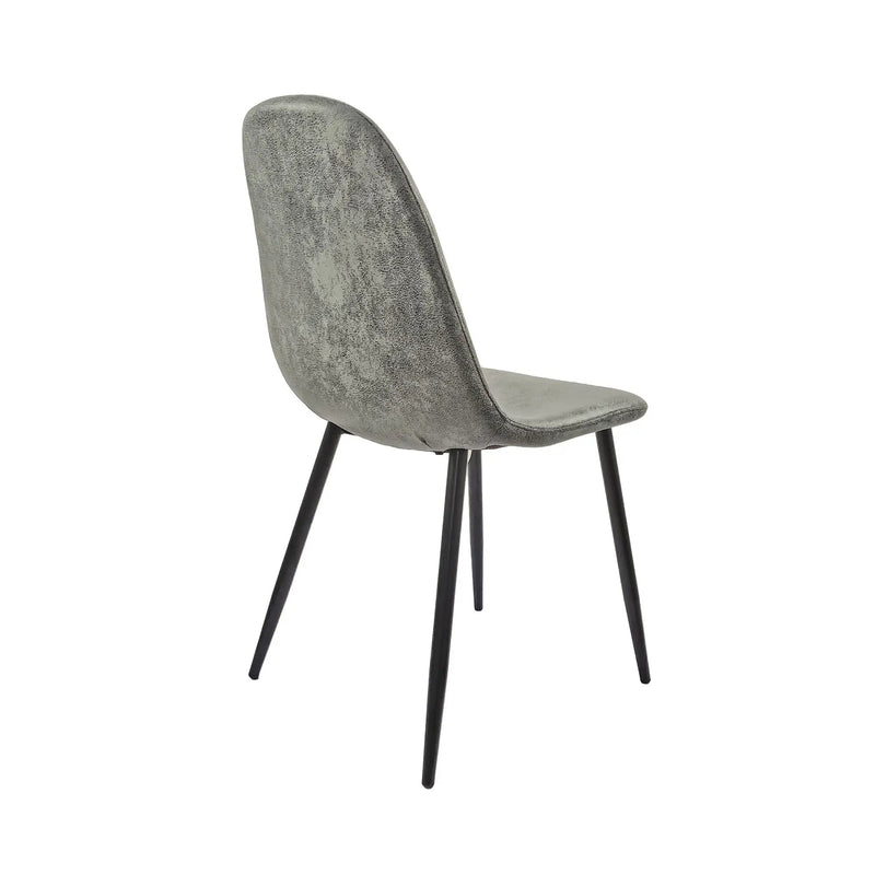 Modern Accent Dining Chairs Upholstered Seat, Metal Legs (Set of 4) by HouseOfZazla