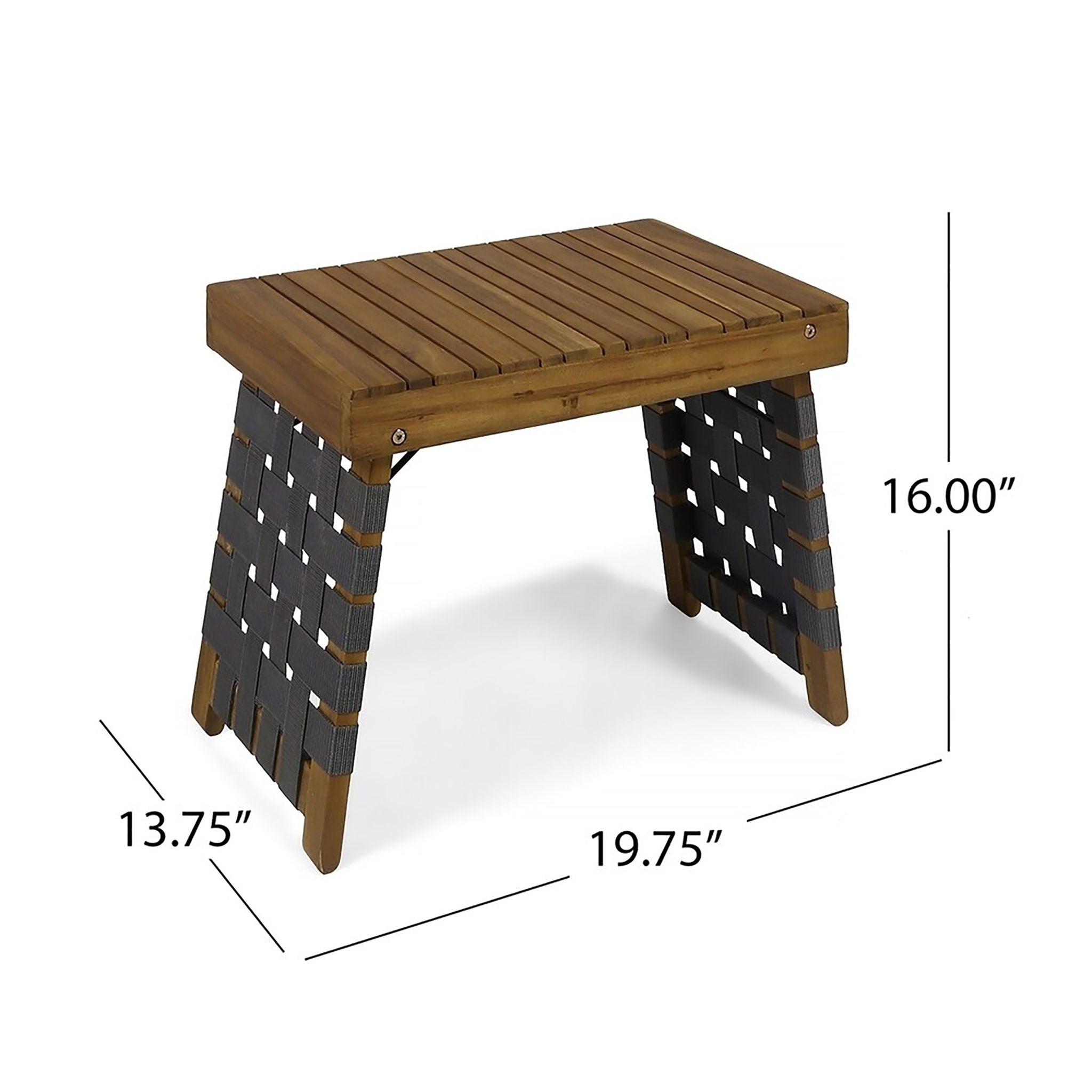 Kayla Outdoor Foldable 2 Seater Chat Set - Brown / Gray by HouseOfZazla
