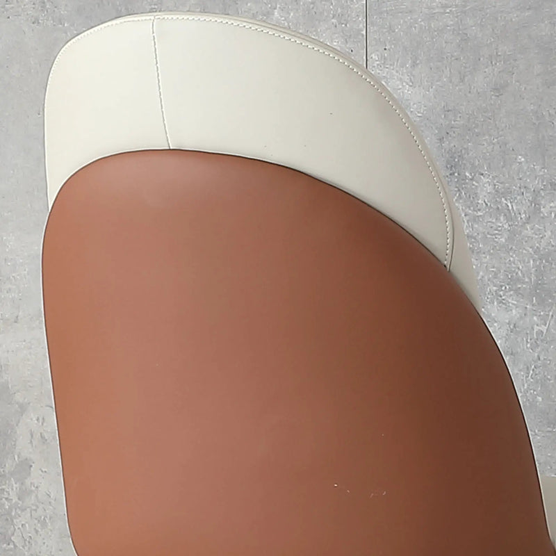 Modern Dining Chairs (Set of 2) With Gold Metal Legs - Beige by Unique Piece Furniture