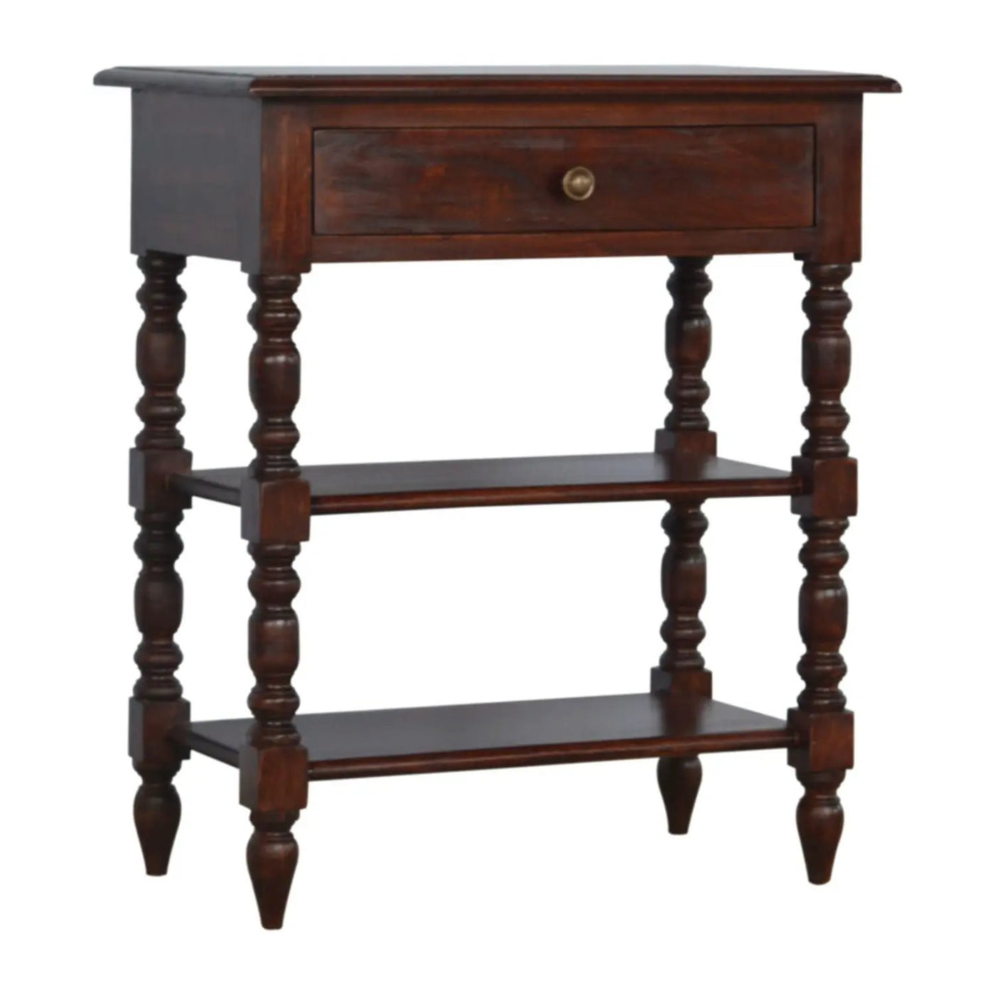 Turned Legs Side Table by Unique Piece Furniture