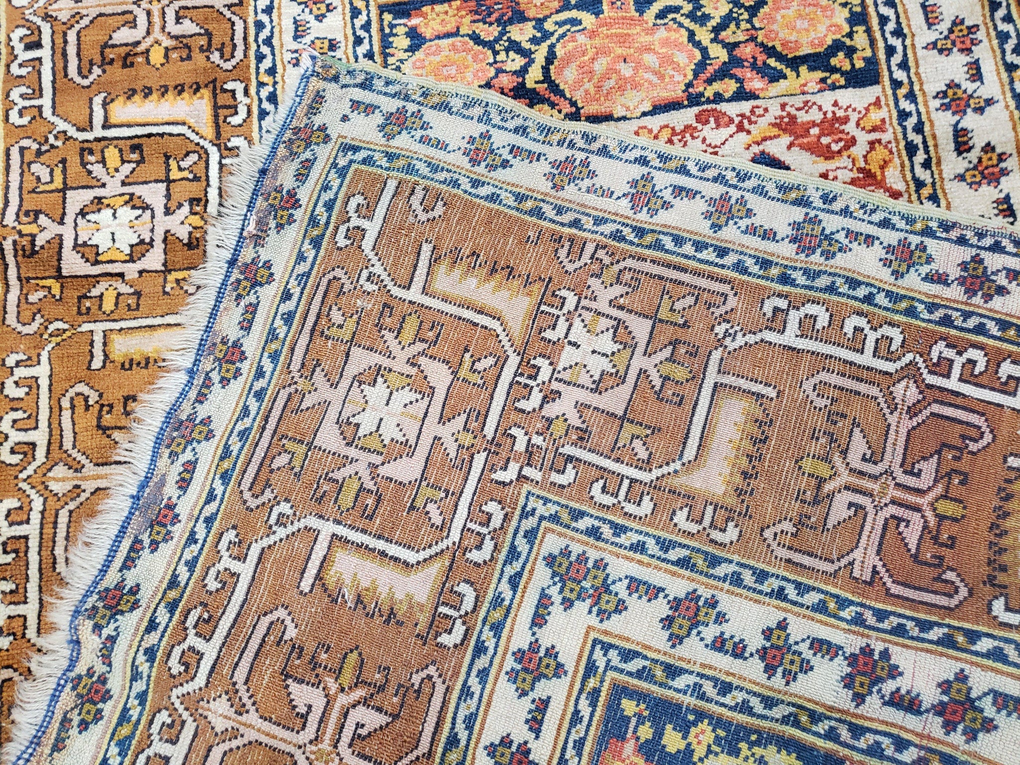 Antique Turkish Anatolian Ghiordes Prayer Rug, Twin Mihrabs, Rare Collectible Oriental Rug, Early 20th Century Prayer Rug, 3'9" x 5'2" by Jewel Rugs
