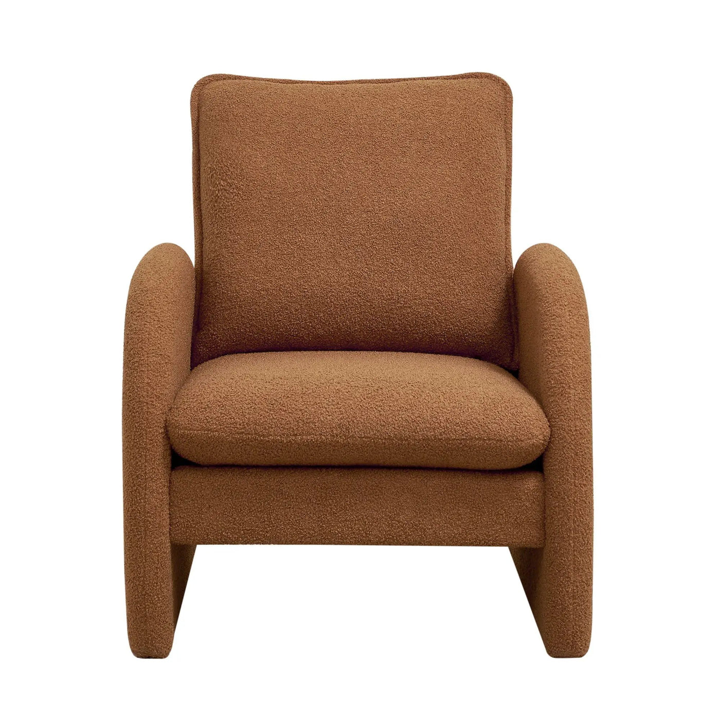 Modern Sherpa Upholstered Accent Chair, Comfortable Living Room Armchair, Lounge Chair For Bedroom, And Office by HouseOfZazla