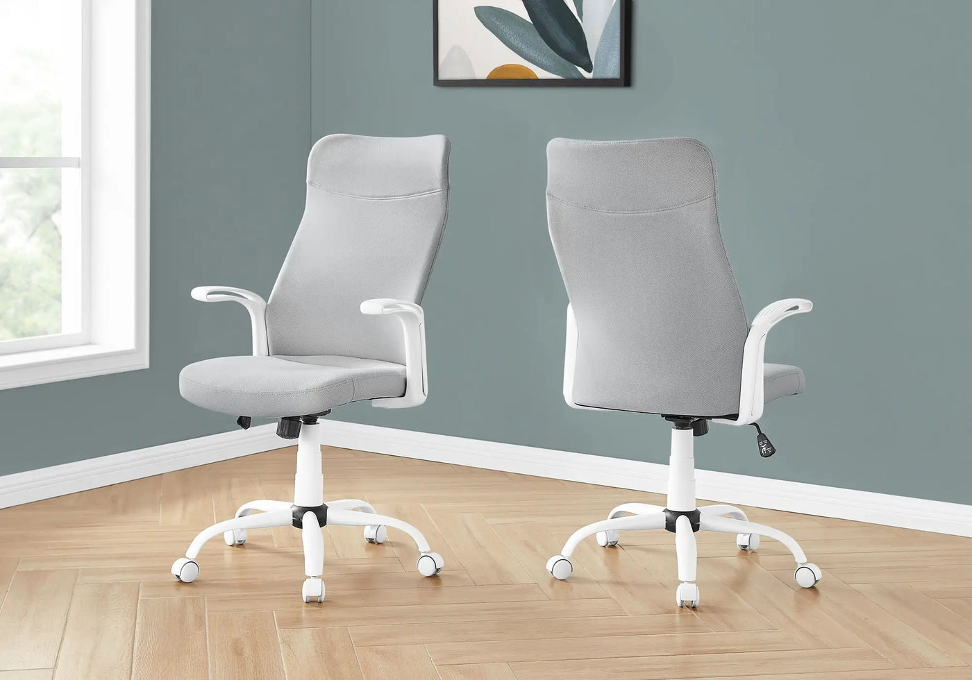 Office Chair, Adjustable Height, Swivel, Armrests, Contemporary & Modern by HouseOfZazla