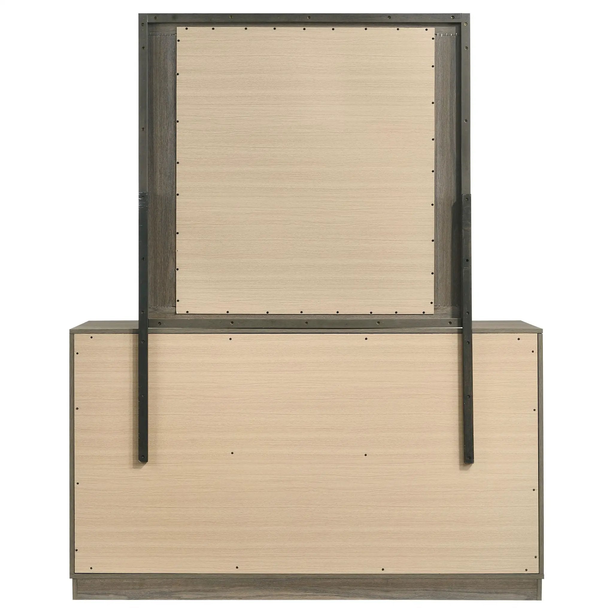 Fenwick 9-drawer Dresser with Mirror Grey Oak by Unique Piece Furniture