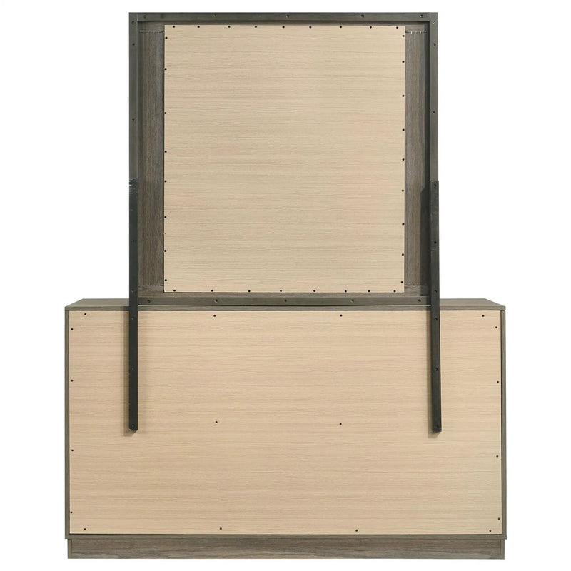 Fenwick 9-drawer Dresser with Mirror Grey Oak by Unique Piece Furniture
