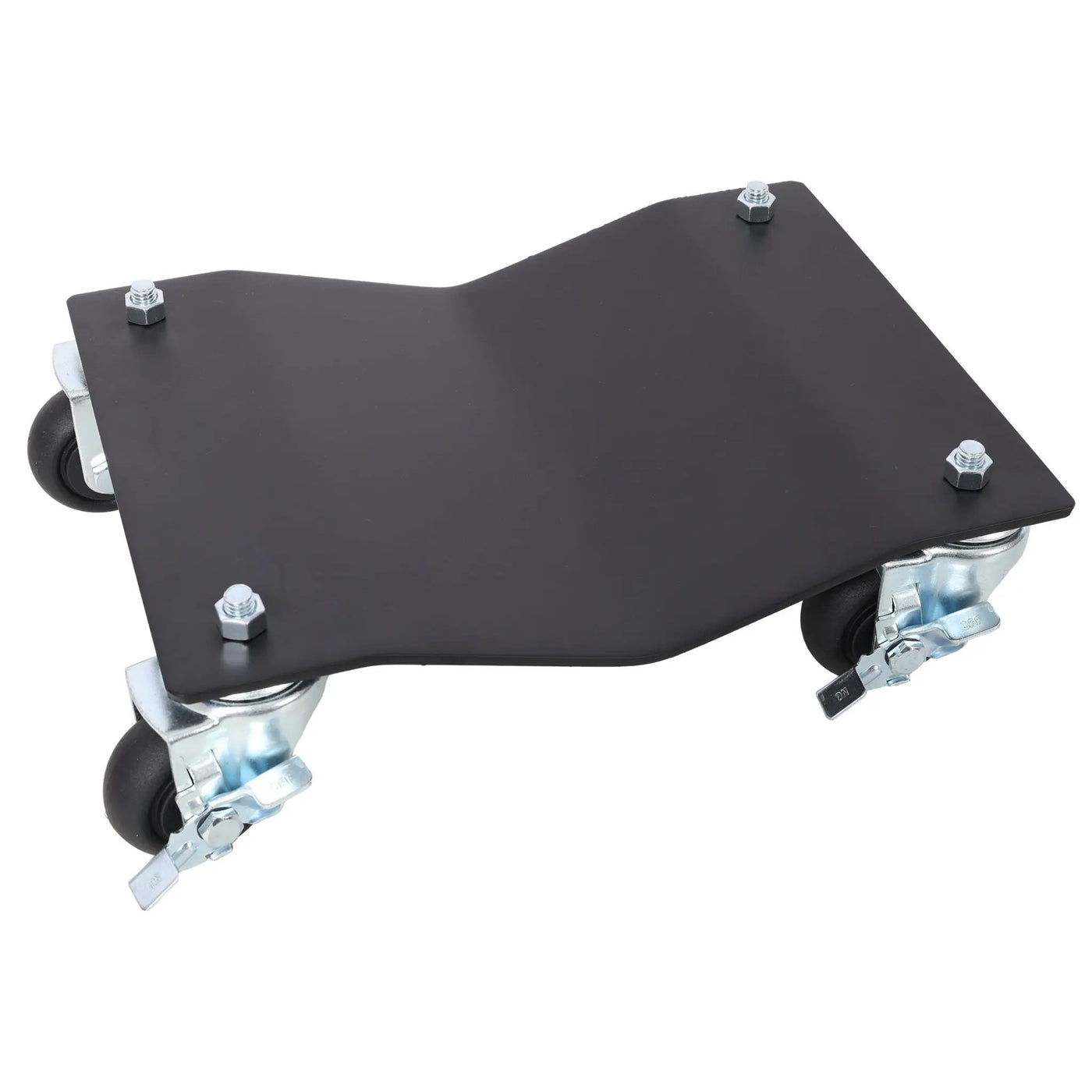 Heavy Duty Steel Vehicle Dollies with Brakes, 2500Lbs Capacity by HouseOfZazla