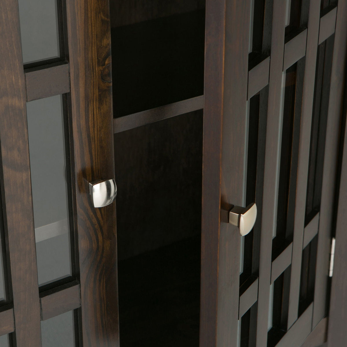 Storage Media Cabinet with Adjustable Shelves - Dark Brown, Light Brown, Dark Gray, photo 18 of 33