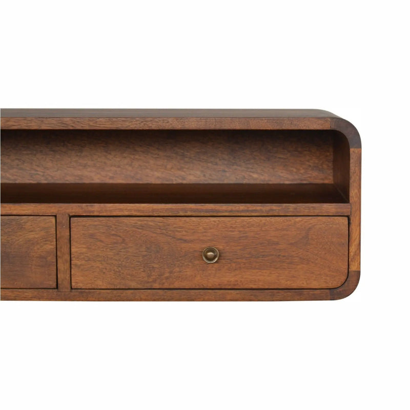 Floating Open Console - Chestnut by HouseOfZazla