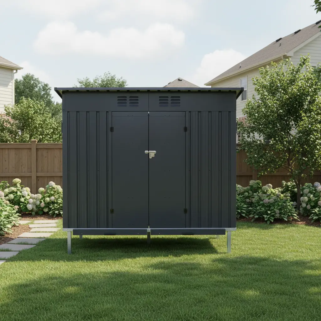 Outdoor Galvanized Metal Chicken Coop by HouseOfZazla