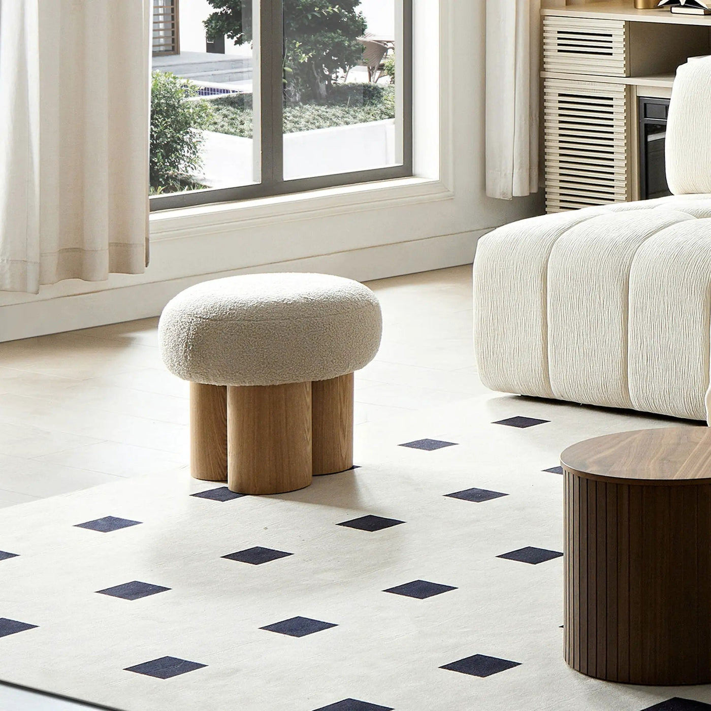 Versatile Mushroom Stool With Cushion by HouseOfZazla