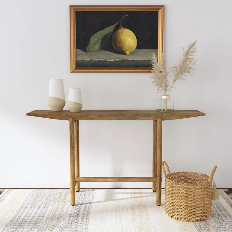 Darius Solid Wood Entryway Console Table Natural Mango by Unique Piece Furniture