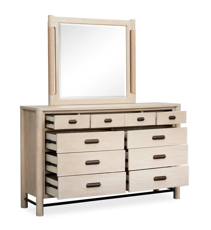 Sunset Cove - Drawer Dresser With Metal Stretchers by Unique Piece Furniture