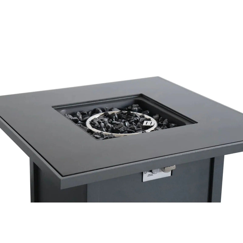 Powdercoated Fire Pit With Top - Gray by Unique Piece Furniture