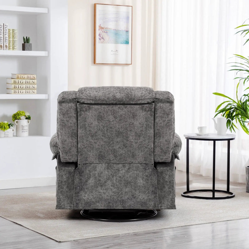 Swivel And Rocking Recliner Chair With Massage And Heating by HouseOfZazla