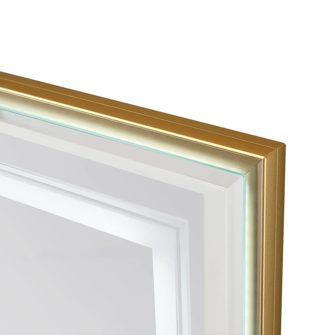 LED Bathroom Beveled Mirror, 3000 - 6000K Gradient Front And Backlit LED Mirror For Bathroom, 3 Colors Dimmable, Ip54 Enhanced Anti Fog by HouseOfZazla