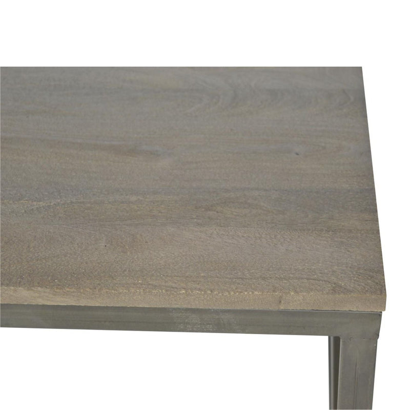 Cross Metal Coffee Table - Pewter by HouseOfZazla