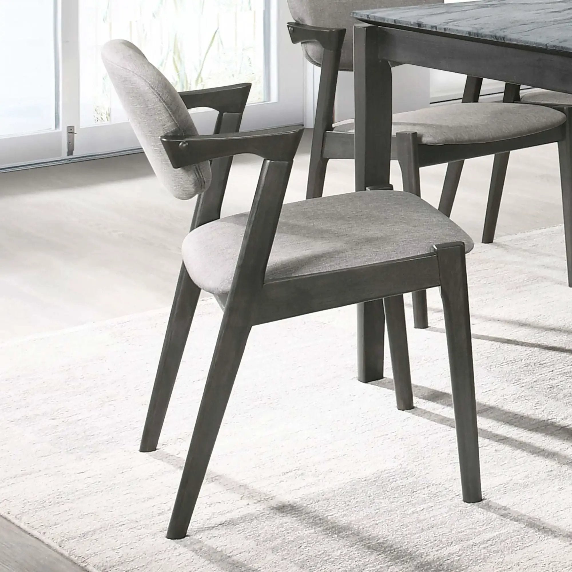 Modern Dining Chair And Zigzag Arm Design (Set of 2) by HouseOfZazla
