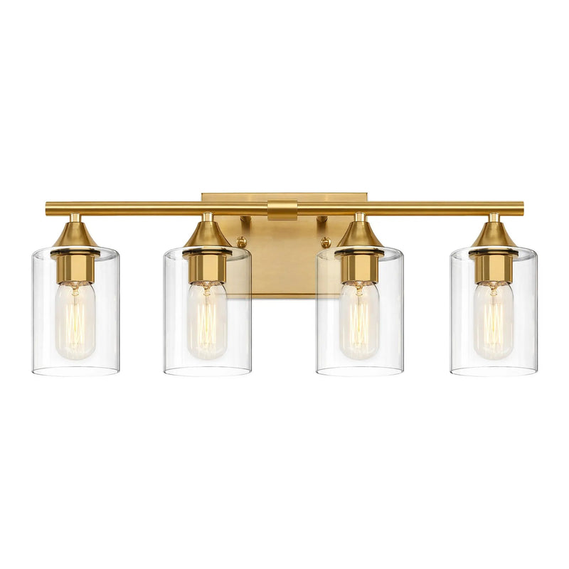 4-Light Brushed Bathroom Vanity Wall Light by HouseOfZazla
