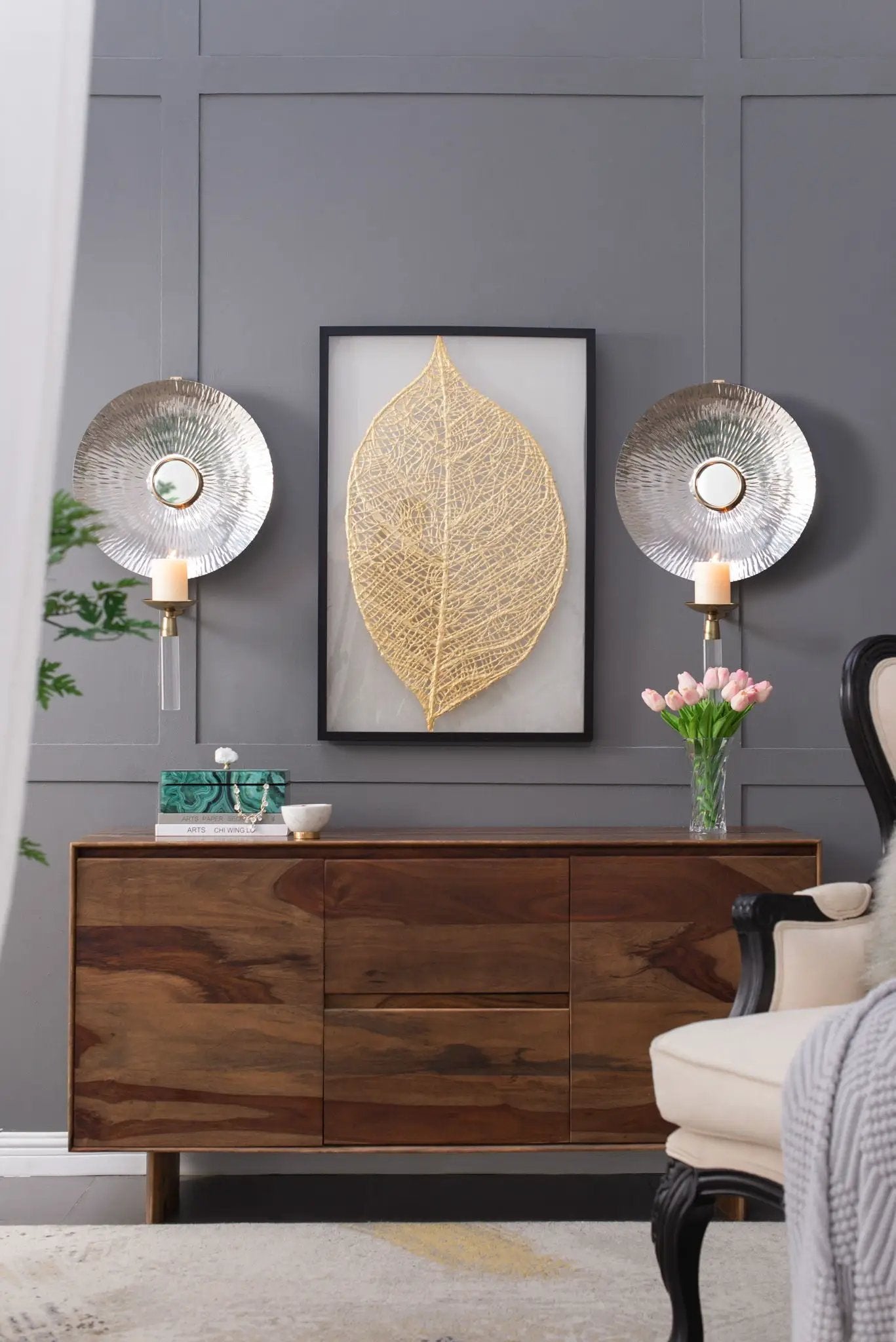 Maria - Wall Sconce - Gold by HouseOfZazla