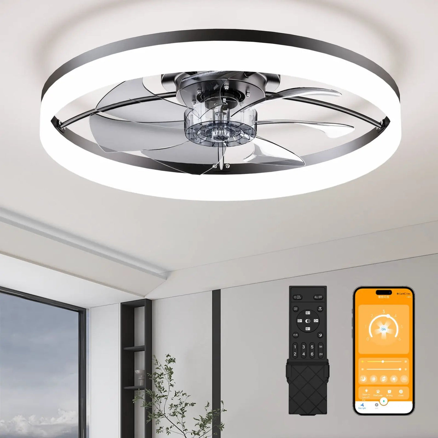 Ultra-Thin Modern LED Ceiling Fan by HouseOfZazla
