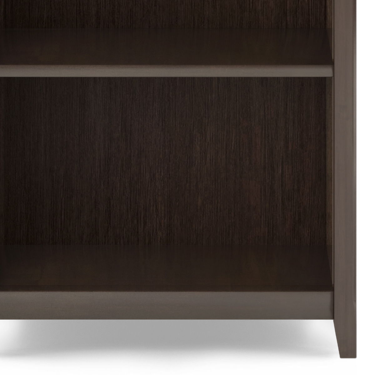 5 Shelf Bookcase with Adjustable Shelves - Dark Brown, White, or Black, photo 9 of 25